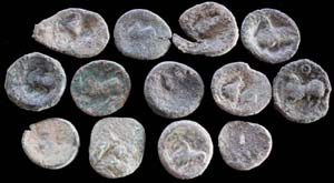 Celtic Bronze Uncleaned Tetradrachms, Prancing Ponies! Celtic Bronze Uncleaned Tetradrachms, Prancing Ponies!